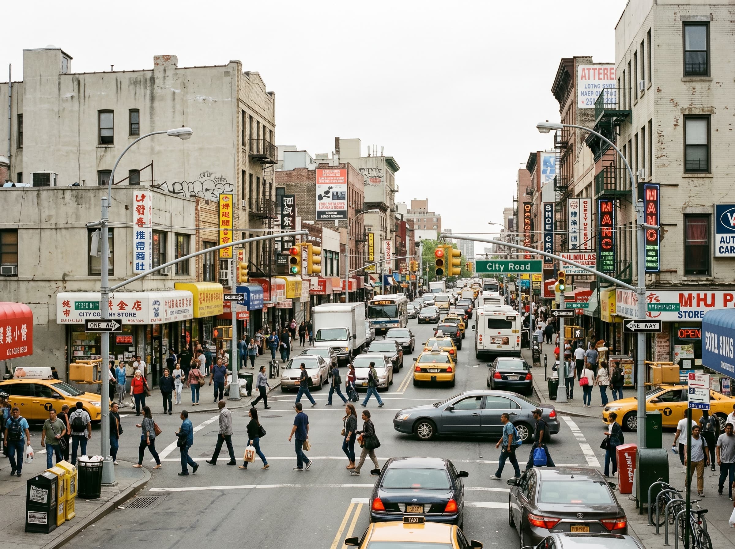 Raw intersection view — everything equally weighted, overwhelming